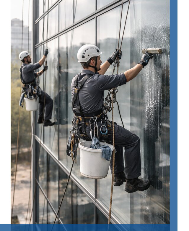 Мойка сплошного остекления в Еманжелинске, заказать от 308 р.| ВЫСОТНИК-Мнж