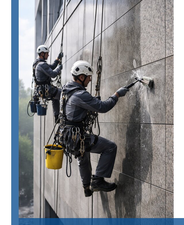 Профессиональная мойка фасада из керамогранита в Еманжелинске