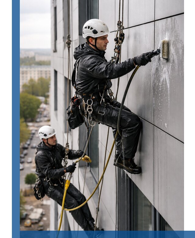 Профессиональная мойка фасада из композита в Еманжелинске