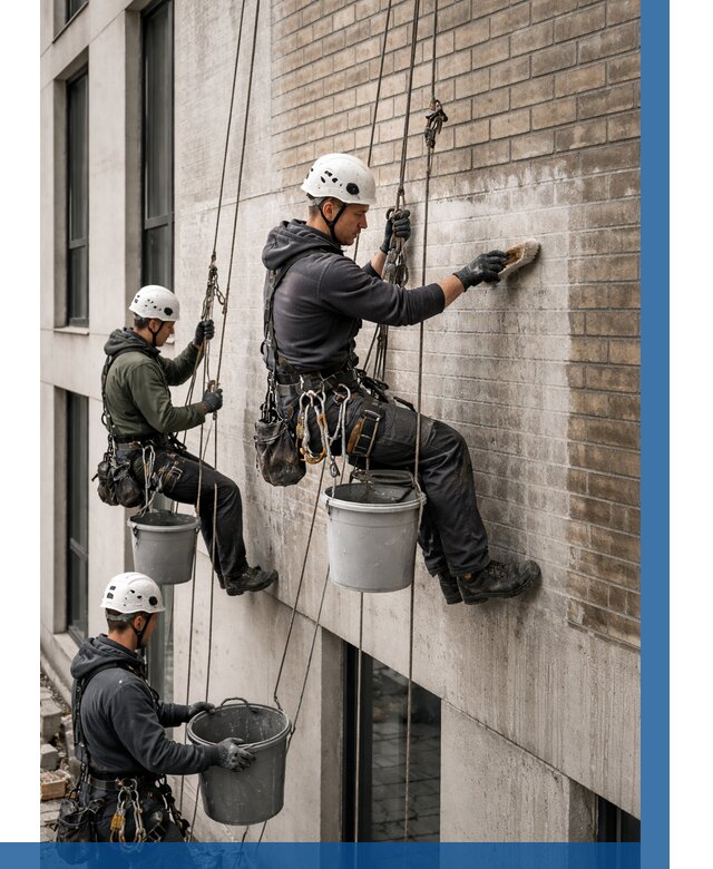 Удаление высолов с фасада в Еманжелинске от 257 р. | ВЫСОТНИК-Мнж