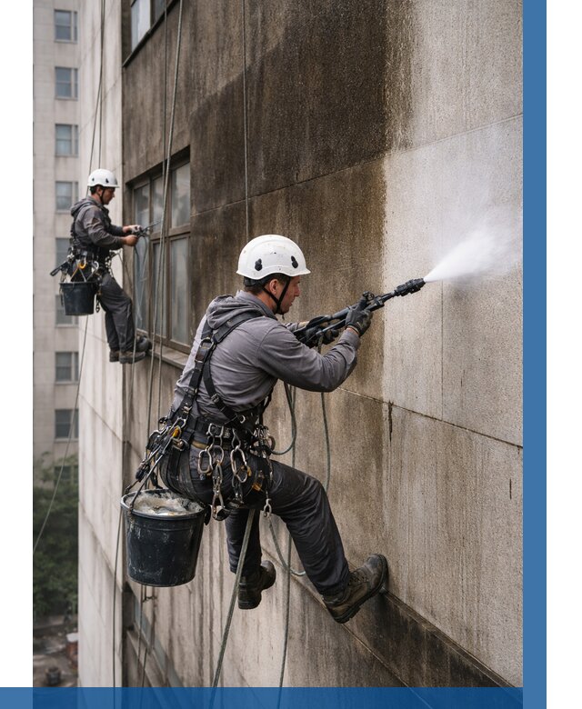 Очистка фасада от копоти в Еманжелинске от 257 р. | ВЫСОТНИК-Мнж