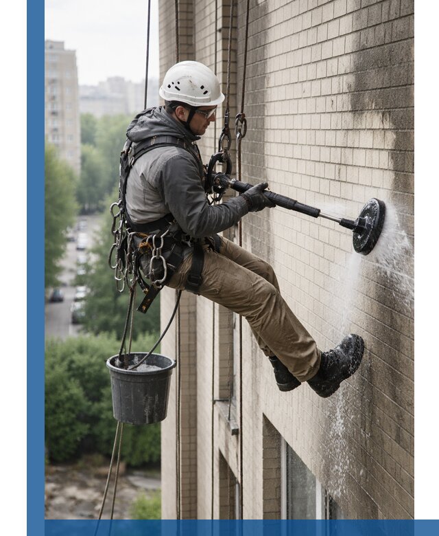 Очистка фасада от копоти в Еманжелинске профессионально и безопасно