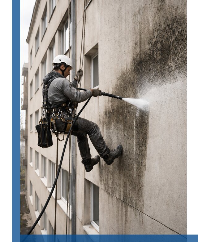 Профессиональная очистка фасадов от плесени в Еманжелинске