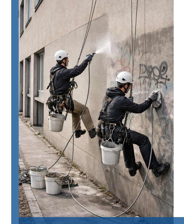 Антиграффити покрытие фасада с защитой от надписей в Еманжелинске