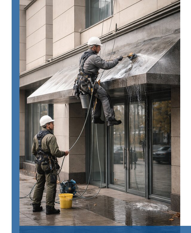 Профессиональная мойка козырьков и навесов в Еманжелинске