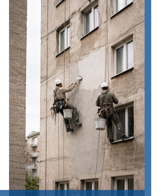 Косметический ремонт фасада в Еманжелинске от 1130 р. | ВЫСОТНИК-Мнж