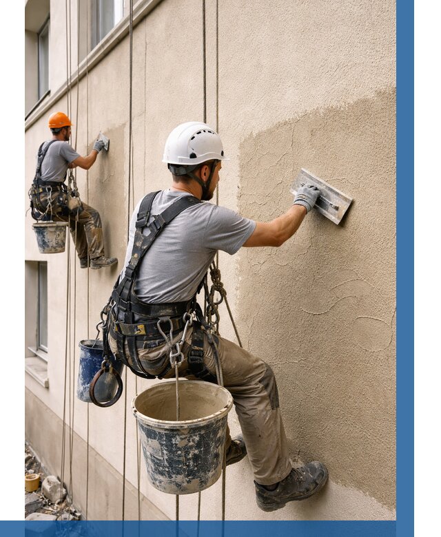 Декоративная штукатурка фасада в Еманжелинске от 1233 р. | ВЫСОТНИК-Мнж