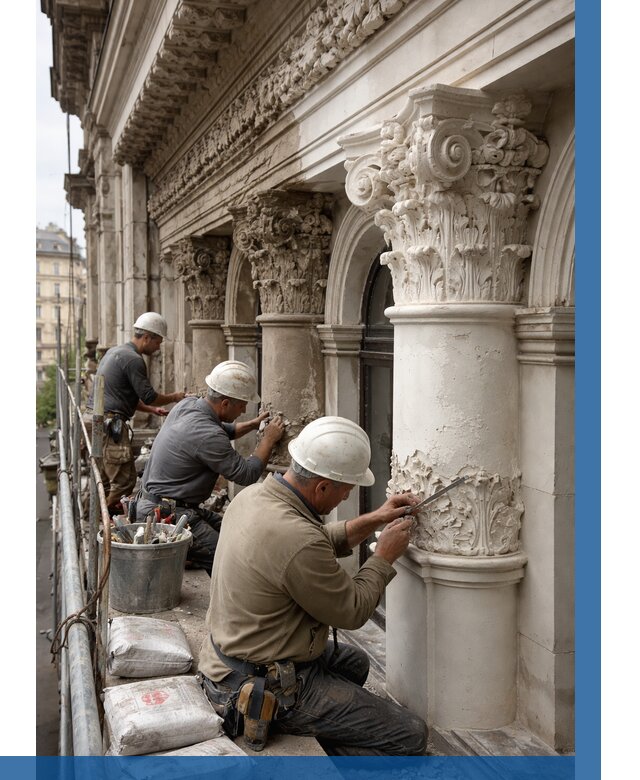 Реставрация фасадной лепнины в Еманжелинске от 2568 р. | ВЫСОТНИК-Мнж