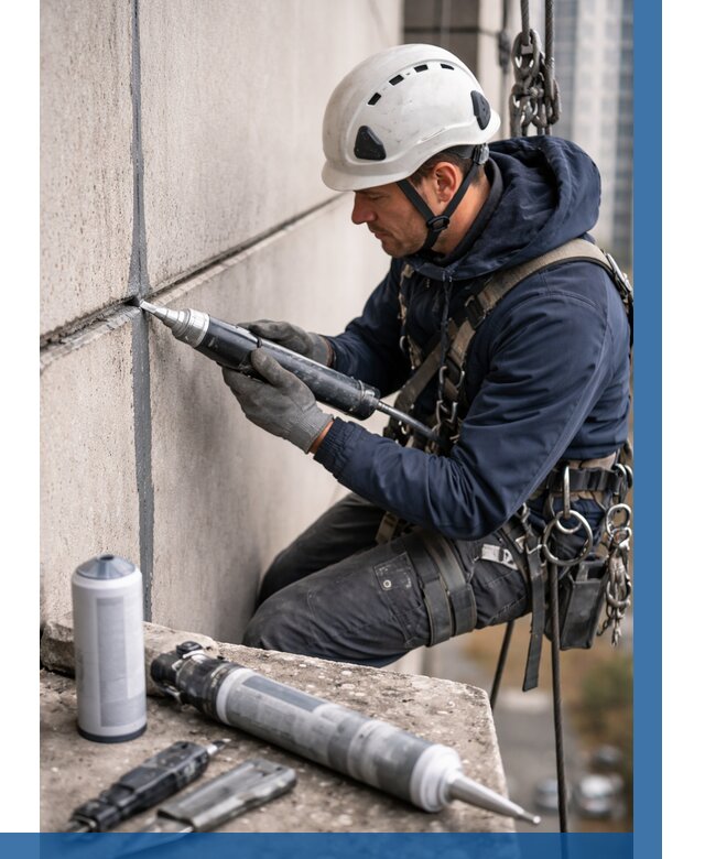 Вторичная герметизация швов в Еманжелинске от 462 р. | ВЫСОТНИК-Мнж