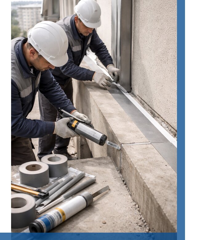 Герметизация примыкания балкона в Еманжелинске от 4622 р. | ВЫСОТНИК-Мнж