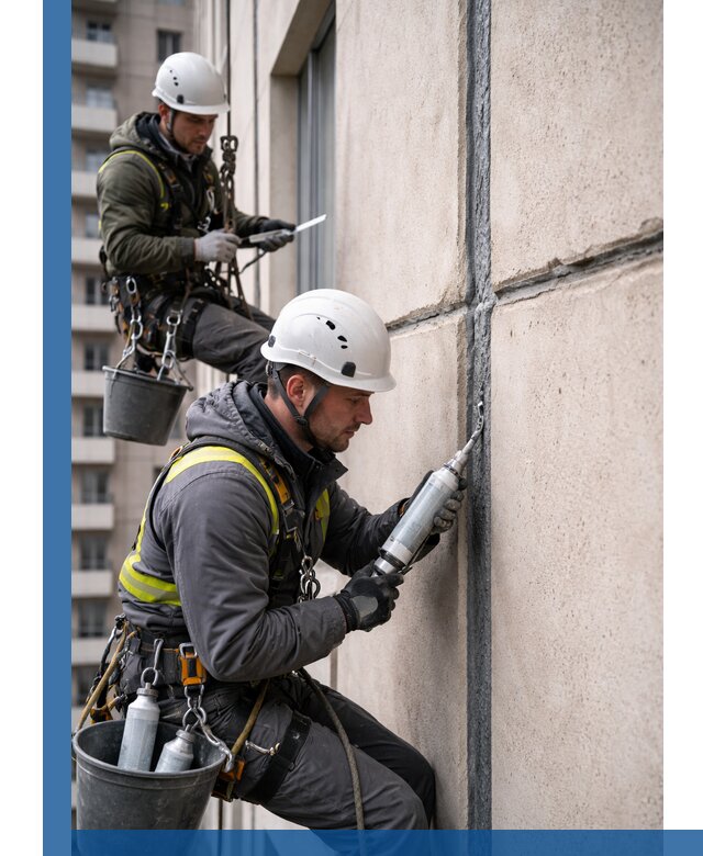 Герметизация деформационных швов фасада в Еманжелинске качественно