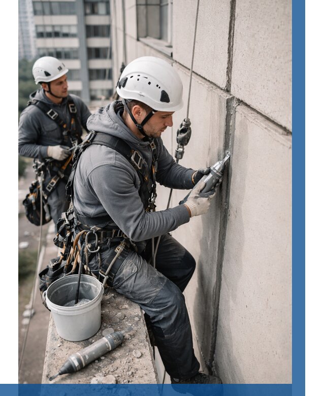 Ремонт деформационных швов здания в Еманжелинске от 1027 р. | ВЫСОТНИК-Мнж