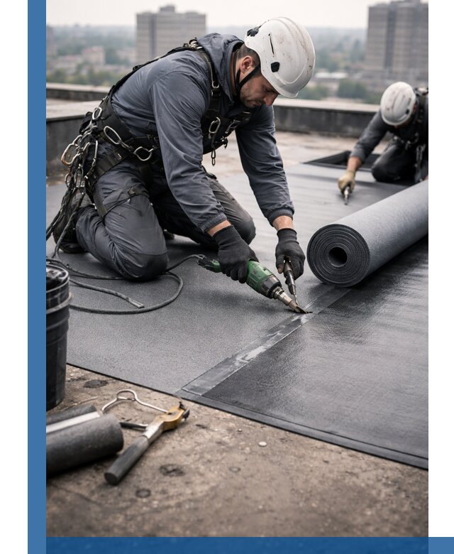 Ремонт мягкой кровли в Еманжелинске с выездом промальпинистов