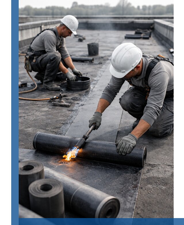 Ремонт рулонной кровли в Еманжелинске герметизация и восстановление