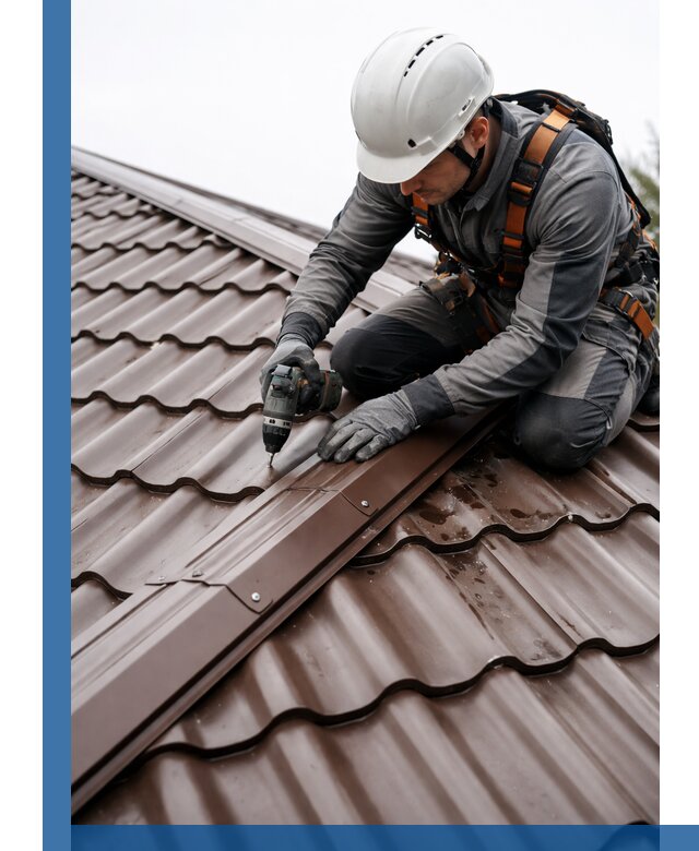 Ремонт металлочерепицы на крыше в Еманжелинске профессионально