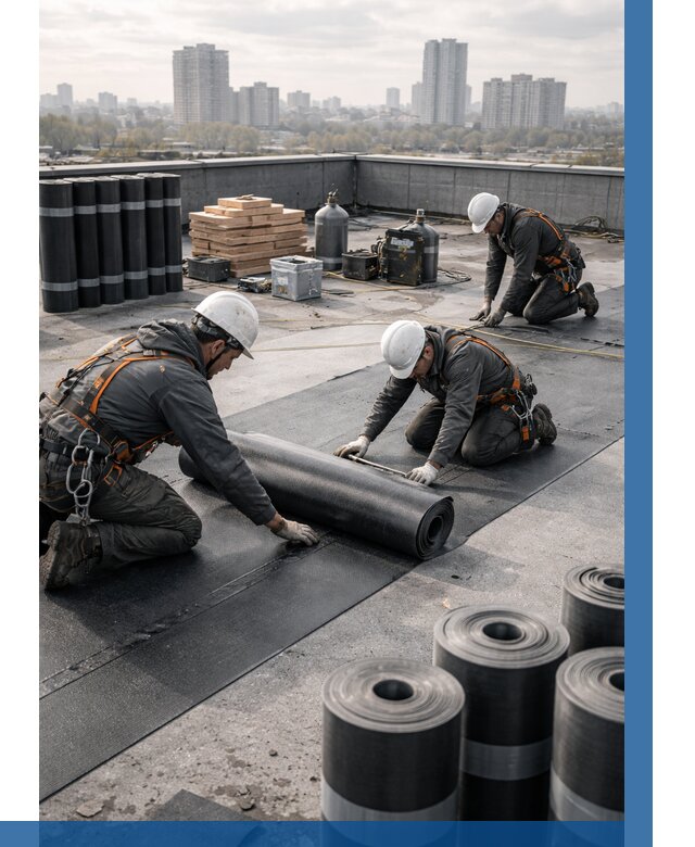 Монтаж мягкой кровли под ключ в Еманжелинске от 462 р. | ВЫСОТНИК-Мнж