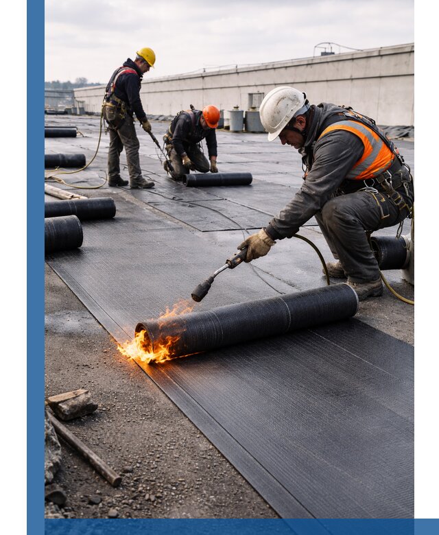 Монтаж наплавляемой кровли в Еманжелинске профессионально