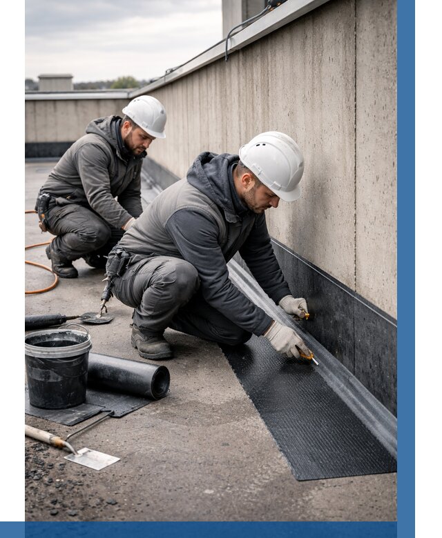 Гидроизоляция примыканий на кровле в Еманжелинске от 924 р. | ВЫСОТНИК-Мнж