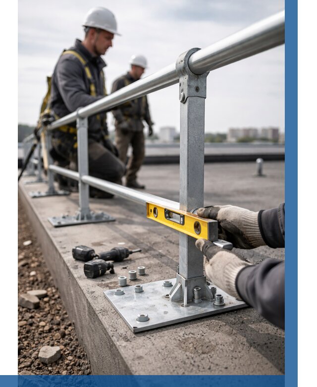 Монтаж кровельного ограждения в Еманжелинске от 1233 р. | ВЫСОТНИК-Мнж