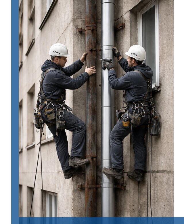 Замена водосточных труб в Еманжелинске: монтаж и демонтаж под ключ