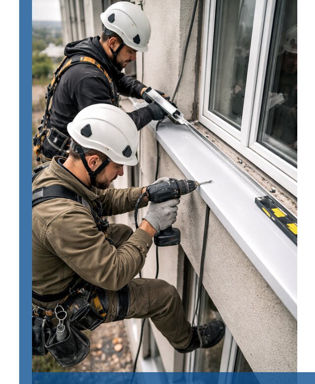 Профессиональный монтаж оконных отливов и отведения воды в Еманжелинске