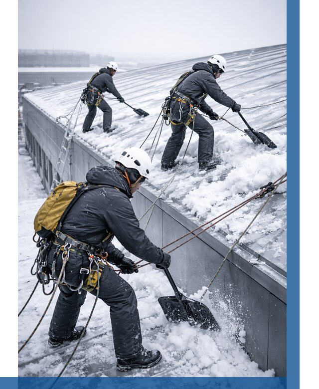 Очистка навесов от снега в Еманжелинске от 4622 р. | ВЫСОТНИК-Мнж