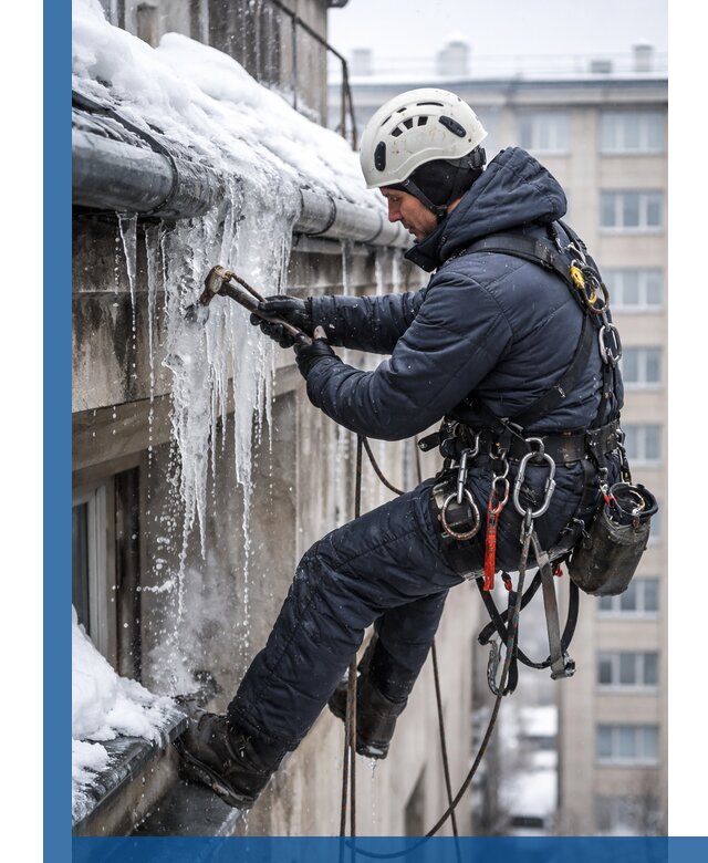 Удаление наледи и чистка водостоков в Еманжелинске оперативно и безопасно