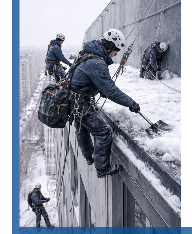 Абонентское обслуживание кровли зимой в Еманжелинске регулярный уход