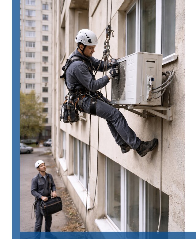 Демонтаж внешнего блока кондиционера в Еманжелинске профессионально