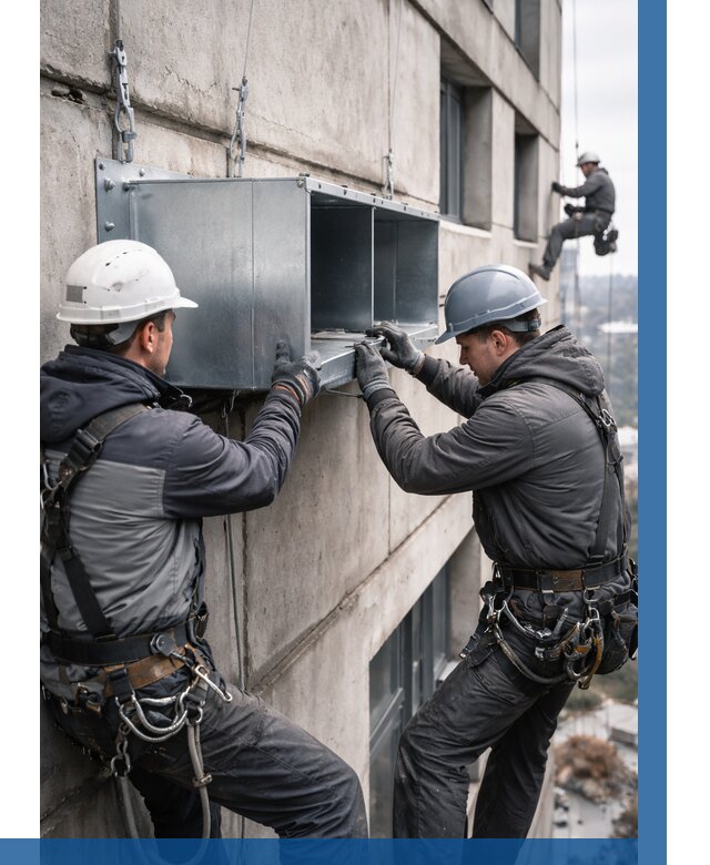 Монтаж вентиляционных коробов в Еманжелинске от 3081 р. | ВЫСОТНИК-Мнж