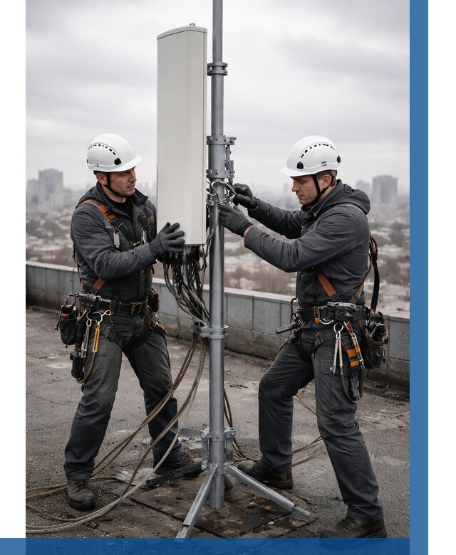 Монтаж антенн связи на крыше в Еманжелинске от 8730 р. | ВЫСОТНИК-Мнж