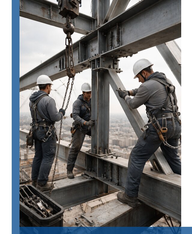 Профессиональный монтаж металлоконструкций на высоте в Еманжелинске