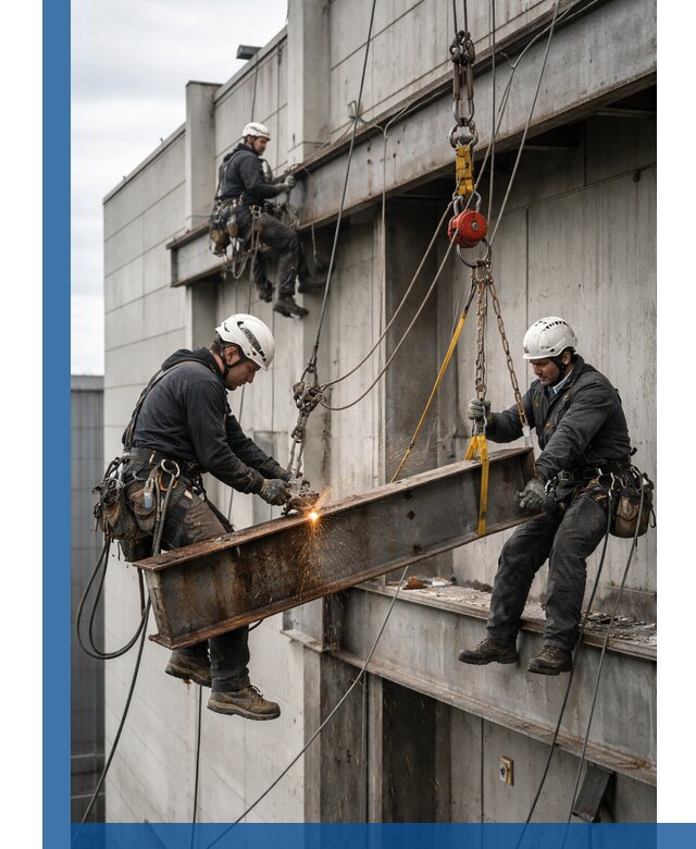 Демонтаж металлоконструкций на высоте в Еманжелинске под ключ