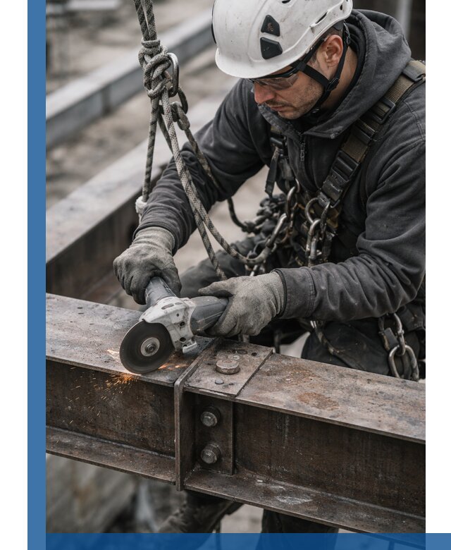 Резка металла на высоте в Еманжелинске для зданий и конструкций