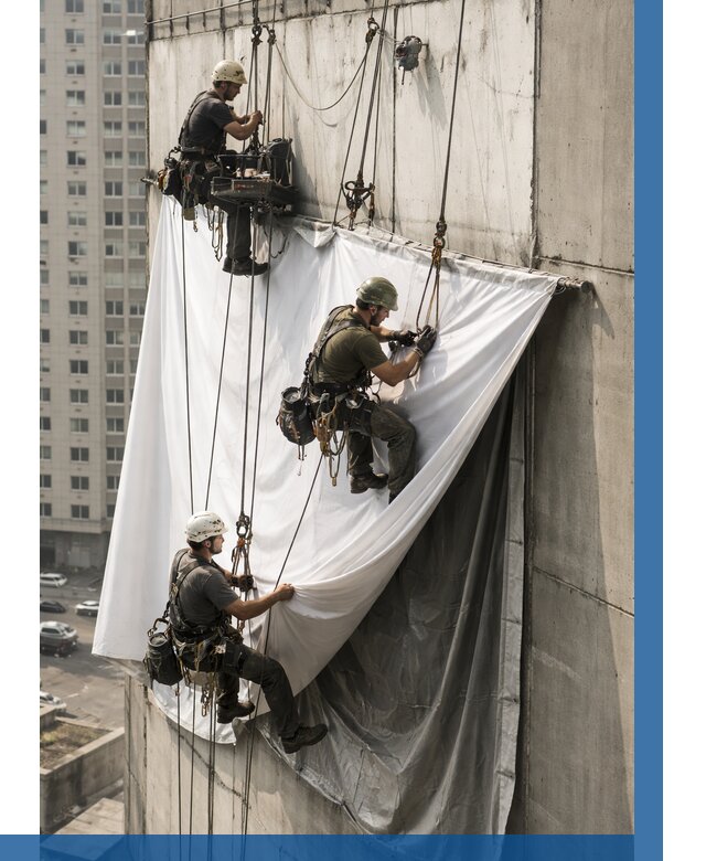 Замена баннерного полотна в Еманжелинске от 6676 р. | ВЫСОТНИК-Мнж—заказать