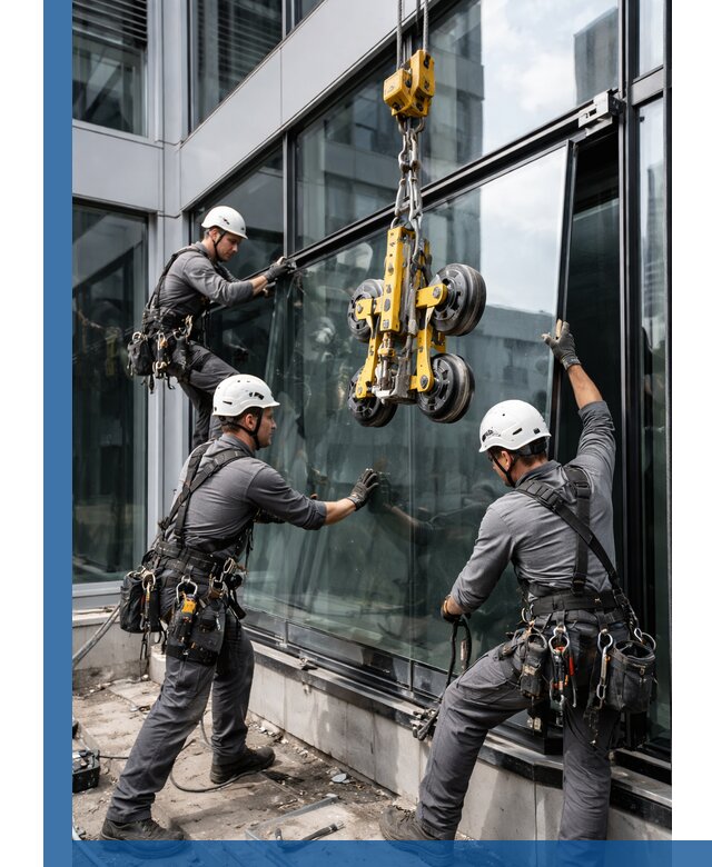 Структурное остекление фасадов в Еманжелинске монтаж и обслуживание