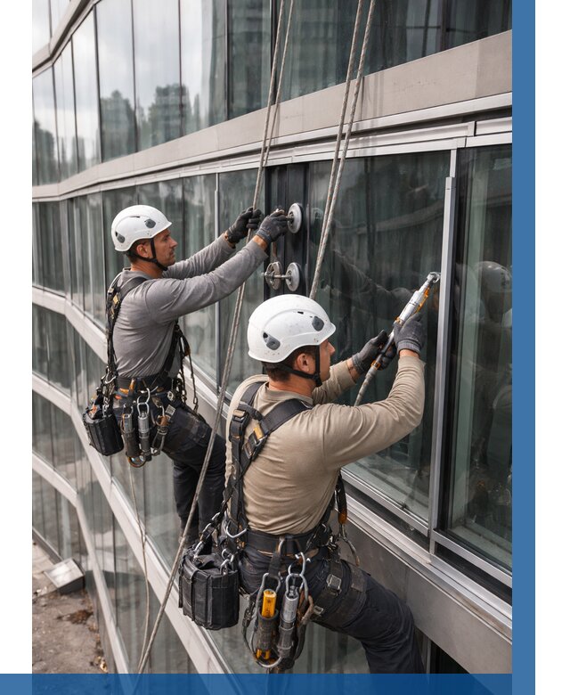 Радиусное остекление фасада в Еманжелинске от 12325 р. | ВЫСОТНИК-Мнж