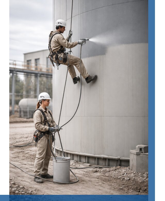 Покраска резервуаров в Еманжелинске от 1233 р. | ВЫСОТНИК-Мнж — заказать