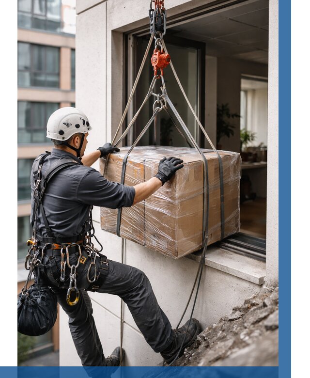 Подъем груза через окно в Еманжелинске от 4622 р. | ВЫСОТНИК-Мнж