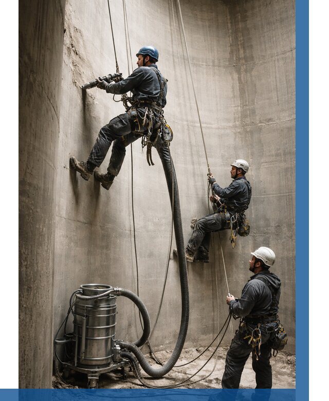 Зачистка силосов в Еманжелинске от 4622 р. Договор и смета ВЫСОТНИК-Мнж