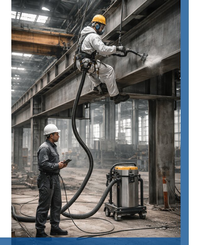 Обеспыливание конструкций в цехе в Еманжелинске от 4314 р. | ВЫСОТНИК-Мнж