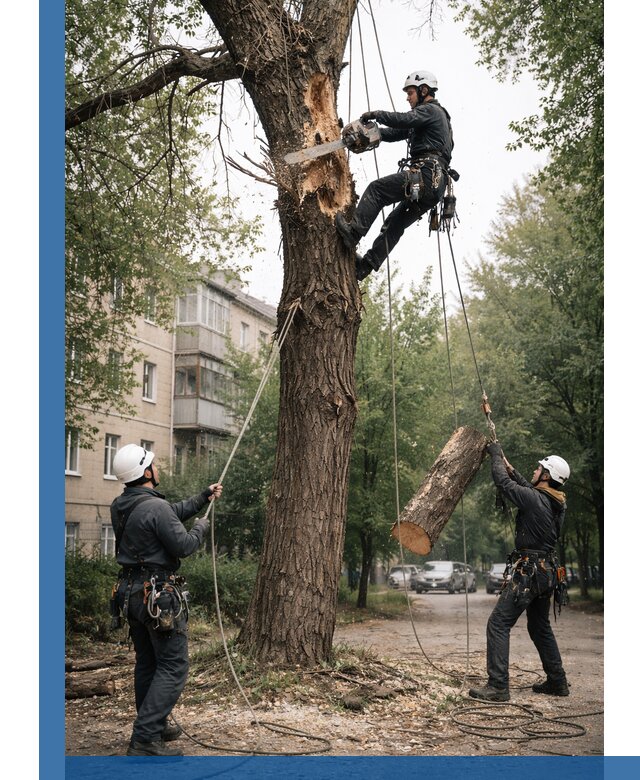 Срочное удаление аварийных деревьев в Еманжелинске с гарантией безопасности