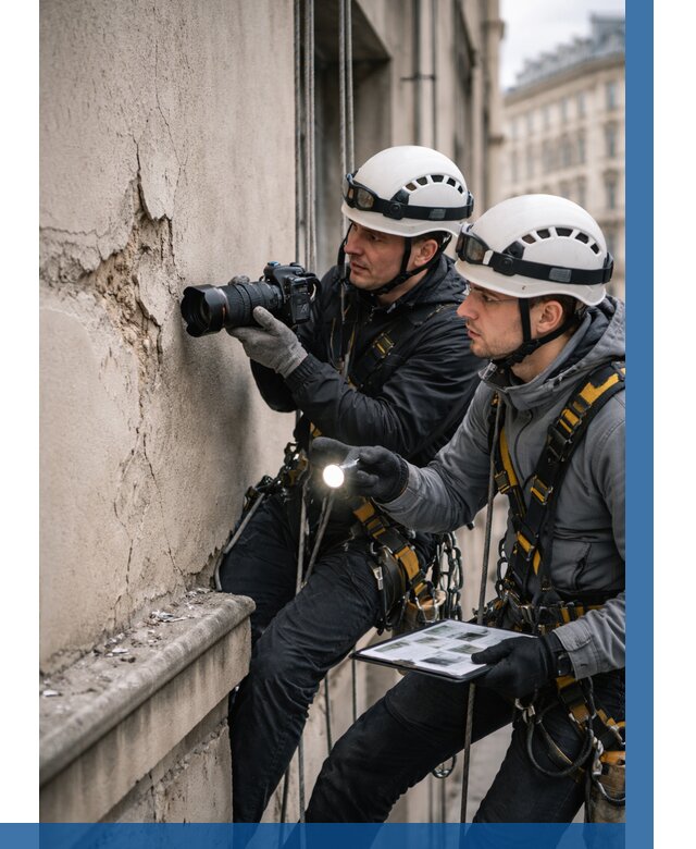 Фотофиксация дефектов фасада в Еманжелинске от 4622 р. | ВЫСОТНИК-Мнж