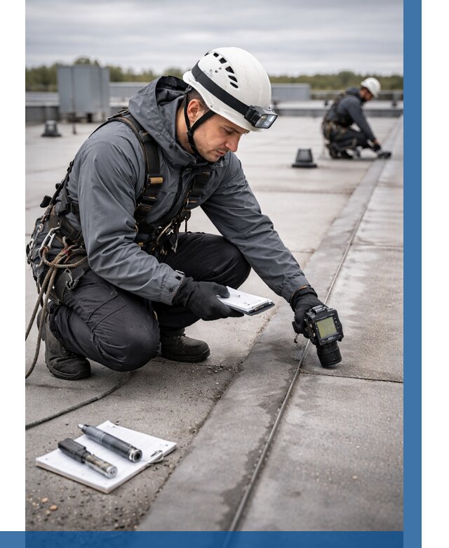 Обследование кровли на протечки в Еманжелинске от 4622 р. | ВЫСОТНИК-Мнж