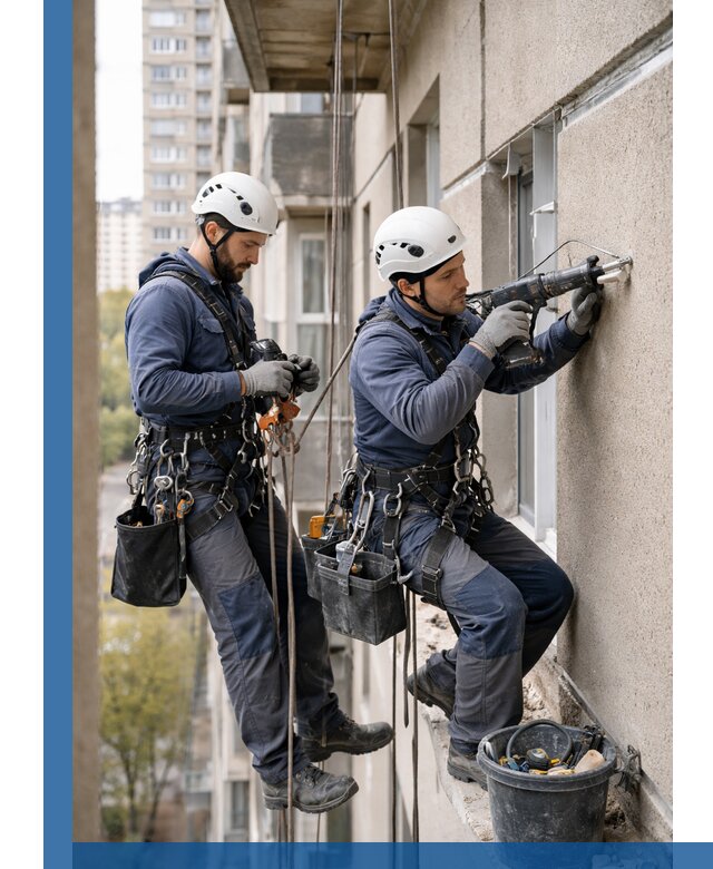 Промышленные альпинисты высотные работы и монтаж в Еманжелинске